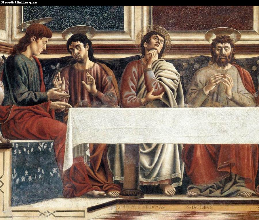 Andrea del Castagno Last Supper (detail)